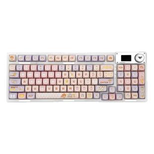 狼蛛f98ProV3蓝牙无线客制化机械键盘可爱女生办公静音高颜值专用