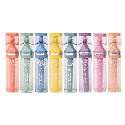 闪光笔荧光笔软头高颜值