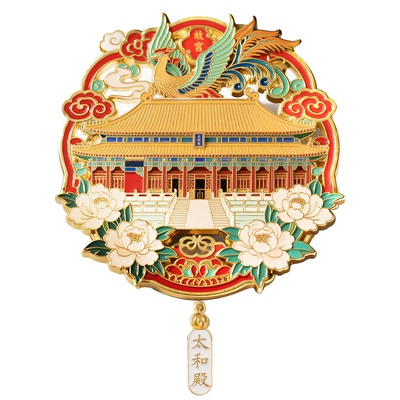 故宫太和殿镂空冰箱贴纪念品礼物