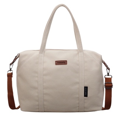 短途外出女士手提旅行包休闲帆布大容量收纳便携行李袋妈咪待产包