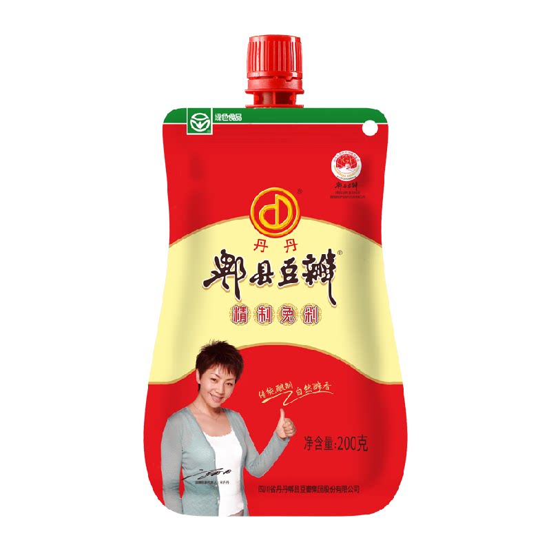 丹丹郫县豆瓣酱挤挤装200g调味酱炒菜调料火锅干锅酱川菜豆瓣酱