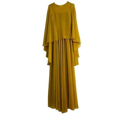 雪纺披肩连衣裙宴会礼服度假裙子