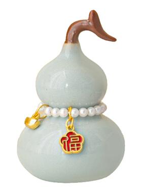 国风陶瓷七彩小葫芦摆件