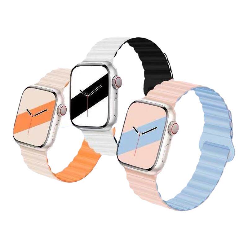 适用iwatch9手表带硅胶督蔚