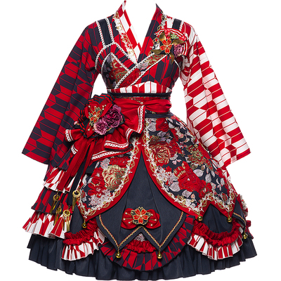 优派瑞山海和泉红和风洛丽塔花魁