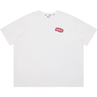 XXZXX潮牌手绘图案圆领短袖T恤