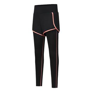 儿童假两件运动长裤女童速干跑步跳绳羽毛球训练裤学生体育课裤子