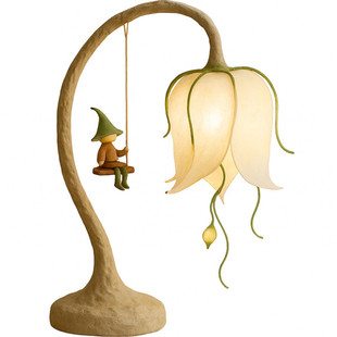 光与形造物所创意卧室床头灯花语精灵少女清新礼物装饰护眼台灯