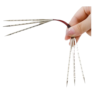 方针袖珍环形针21cm三支装手工diy编织工具袖子循环针毛衣针三根