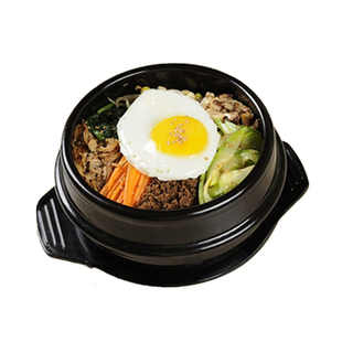 包邮破损包赔韩国进口石锅拌饭锅酱汤砂锅料理饭店用2345号送托盘