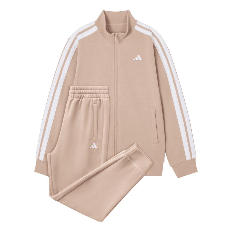 男女大童休闲长袖套装儿童秋季adidas阿迪达斯轻运动KC8475