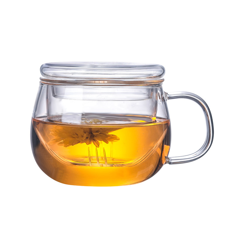 花茶杯天润和器高硼硅玻璃透明