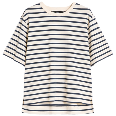 Weekend MaxMara 2026早春新款女装条纹棉质短袖T恤5941036106&