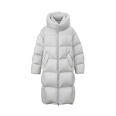 SUK 冬域战神！新国标90白鹅绒连帽长款保暖防风宽松廓版羽绒服女
