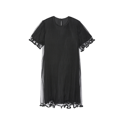 【商场同款】JNBY/江南布衣25秋新品连衣裙宽松圆领短袖5P7G10880