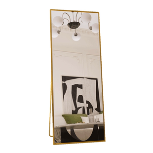 全身镜穿衣落地镜家用试衣镜网红服装店女生卧室轻奢风定制大镜子