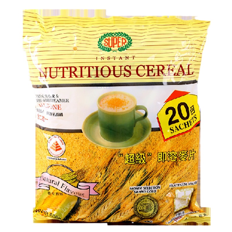 新加坡Super超级麦片低热营养代餐燕麦即食600g 健康早餐冲饮品