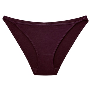 比基尼少女莫代尔棉内裤女生低腰运动健身透气薄款三角裤白色新款