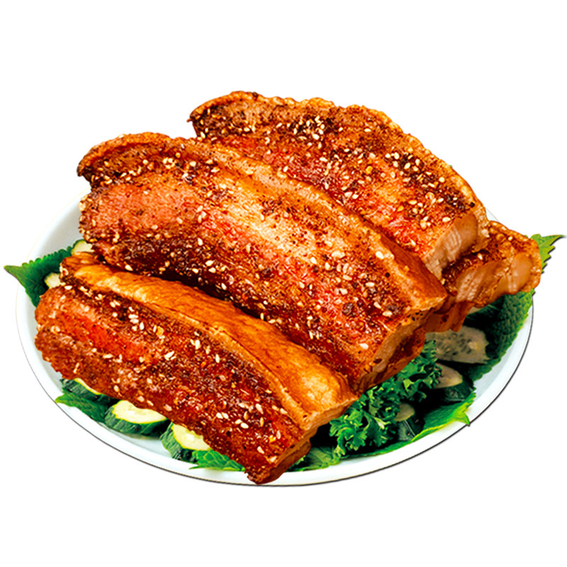 渝飨记脆皮五花肉网红烤肉美食