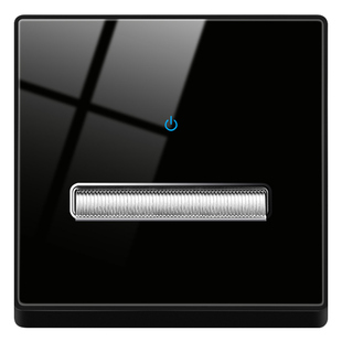 森尔拨动复位开关插座套餐钢化玻璃五孔面板86型墙壁暗装轻点开关