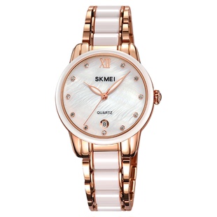 Skmei时刻美外贸新款石英表手表女士小众高级感防水学生女士手表