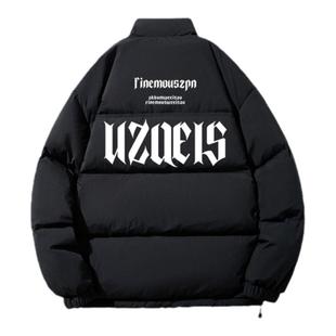 vibe美式潮流设计感90白鸭绒羽绒服男款冬季保暖抗寒立领高街外套