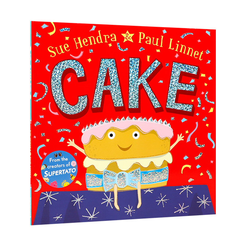 送音频英文原版绘本Cake蛋糕逃离生日派对的蛋糕Sue Hendra土豆超人作者绘本 儿童英语启蒙认知趣味故事图画书 激发孩子想象力