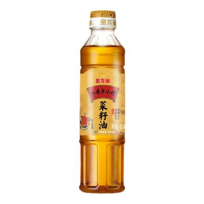 金龙鱼外婆乡小榨菜籽油400ML装小瓶装物理压榨家用健康食用油