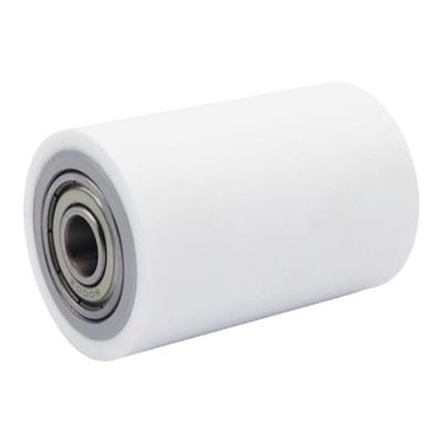 耐高温硅胶包胶无动力滚筒配双轴承滚轮软胶有弹性从动轮静音耐磨