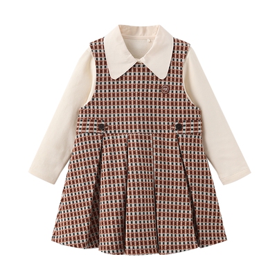 moimoln小云朵童装连衣裙两件套