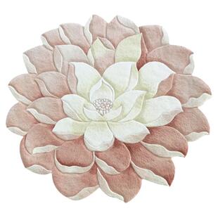 新中式禅意禅舞佛堂荷花莲花地毯客厅打坐卧室床边毯餐桌圆形圆毯