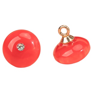 国风彩色仿玉石镶钻纽扣圆形旗袍扣子雪纺衬衫扣复古唐装装饰配件