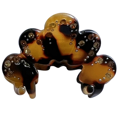 小号花瓣水钻抓夹发夹法式