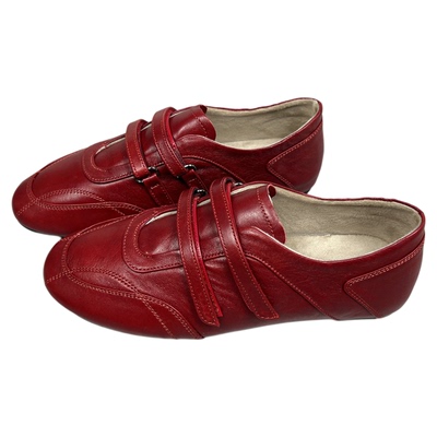 羊皮魔术贴玛丽珍单鞋女