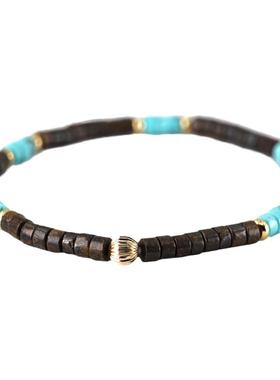 14K包金珠天然石手链简约手串