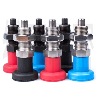 分度销旋钮柱塞弹簧SXPK PXK VGN617M10M12M16M20复位黑红蓝三色