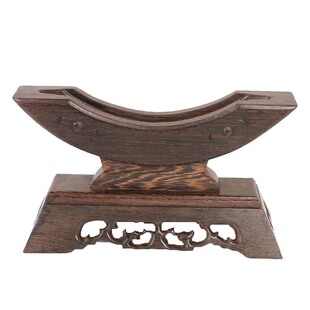 红木红檀木实木玉石平安扣摆件底座木托玉扣玉璧怀古支架玉片架子