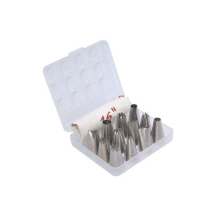 三能烘焙器具SN7014 SN7015裱花嘴12粒套装中小号挤花嘴 蛋糕装饰