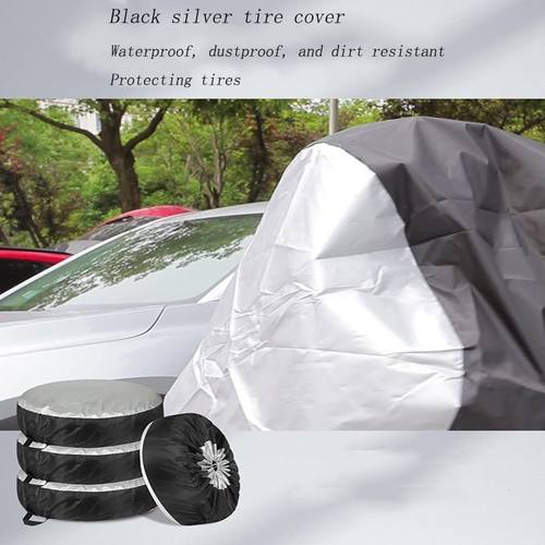 备胎牛津布布防轮胎汽车轮胎跨境牛津车轮保护罩210D雪地收纳防尘