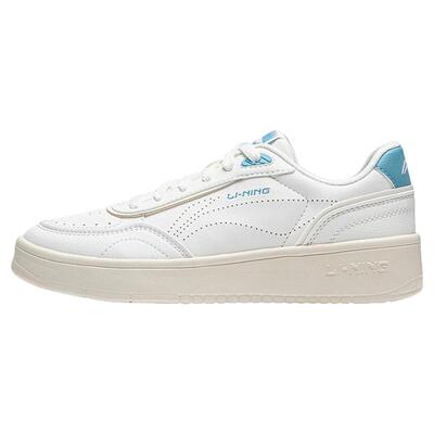 李宁正品苏酥女子简约百搭舒适耐磨系带低帮运动休闲鞋AGCU112-2