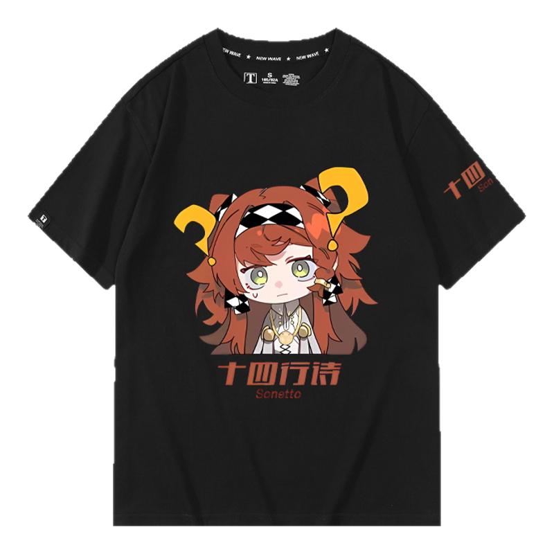 休闲宽松纯棉情侣短袖
