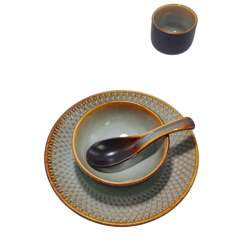 日式复古陶瓷餐具酒店商用套装