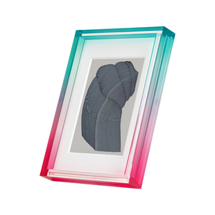 高级感亚克力摆台洗照片做成相框打印照片ins风渐变色8寸相片框