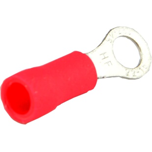 德力西RV圆形预绝缘端子O形接线端子冷压铜鼻子端子 线鼻圆型线耳