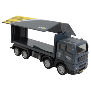 8轮集装箱运输车平板车高栏车儿童玩具惯性宝宝汽车卡车模型礼物