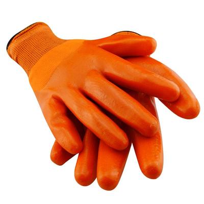 包邮纯胶加厚PVC全挂 劳保手套 工地水产胶防油耐磨防水牛筋胶皮