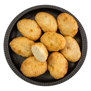 5袋定海针鱼饼235g/袋,火锅伴侣,真材实料半成品油炸小吃