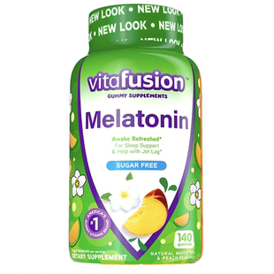 现货美国vitafusion sleepwell褪黑素软糖助睡眠糖果倒时差140粒