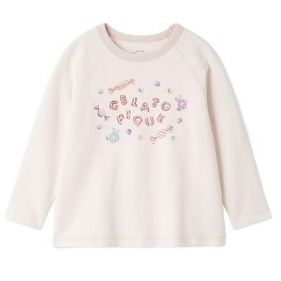 gelato pique25秋冬新品儿童睡衣糖果拼色字母长袖T恤PKCT255353