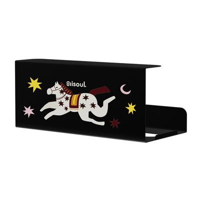 镜柜下洗脸巾置物架浴室卫生间吊柜纸巾盒铁艺倒挂抽纸收纳架